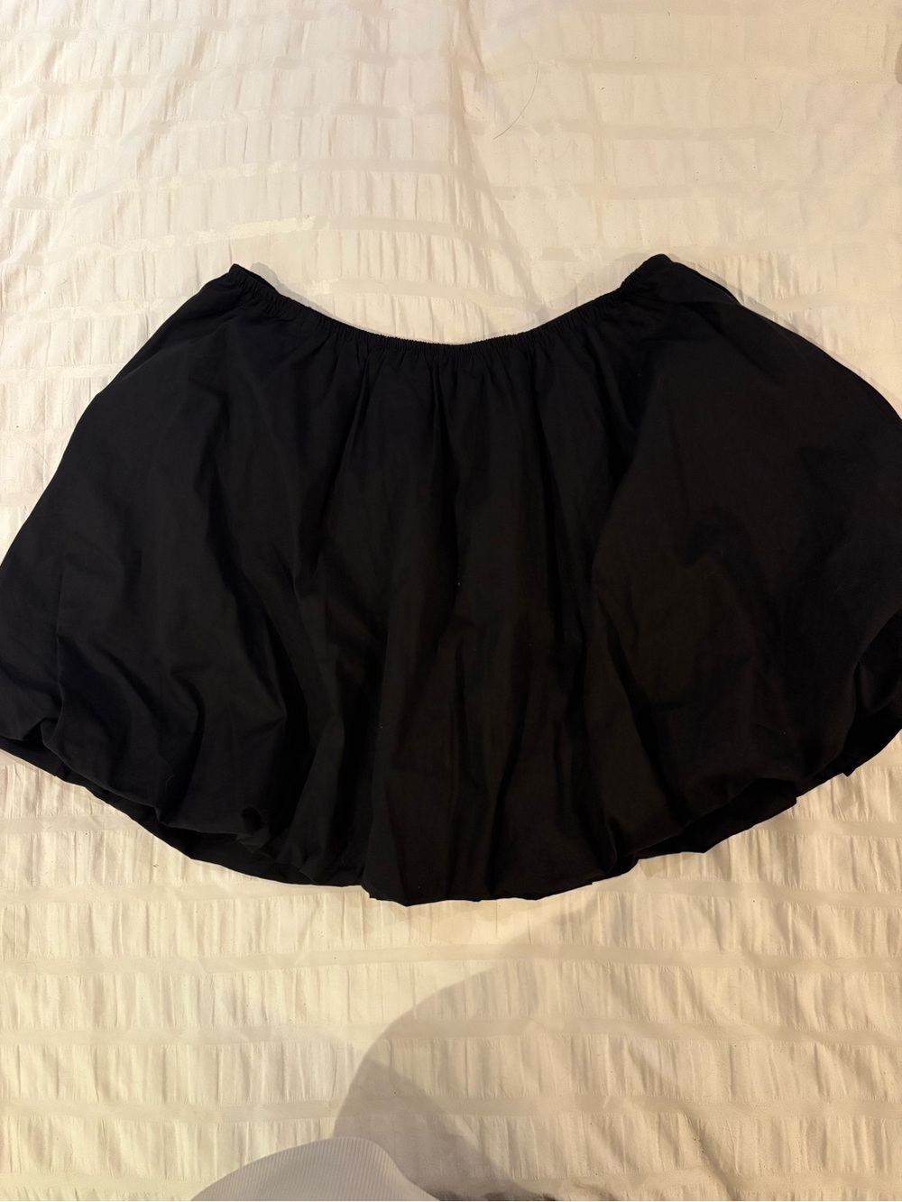 Hello Molly Black Bubble Hem Skater Skirt